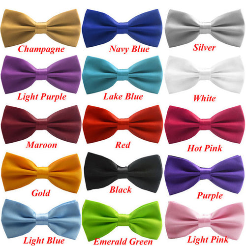 Trustworth 16Color Bow Tie For Men 2016 Classic Gravata Solid Novelty Mens Adjustable Tuxedo Brand Wedding Necktie Ties #LSW