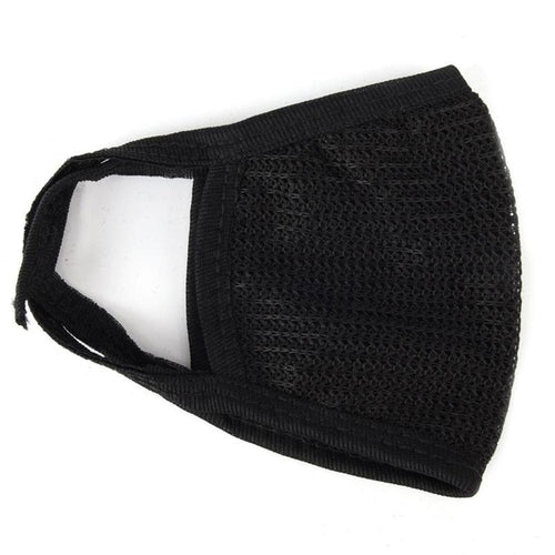 1pcs Two Layers of Black Fine Wool Gauze Mask