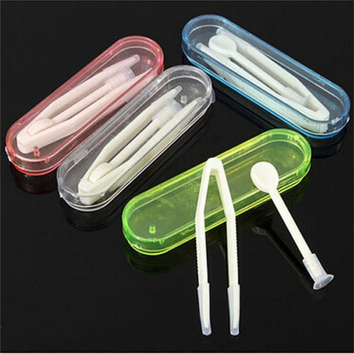 Contact Lens Inserter Remover Soft Tip  Tool Case Set