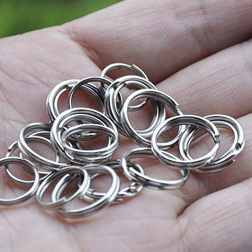 10 PCS Stainless Steel Key Ring