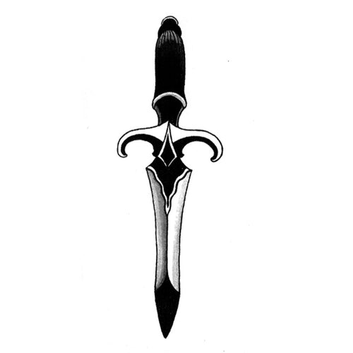 Tattoos Weapon Dagger Waterproof Temporary  Men  Short Sword Tattoo Temporary stickers The Flash Body Art